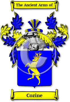 Cozine Family Crest Download (jpg) Legacy Series - 150 DPI