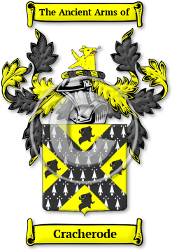 Cracherode Family Crest Download (jpg) Legacy Series - 150 DPI