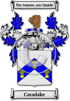 Caradake Family Crest Download (jpg) Legacy Series - 150 DPI