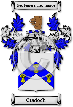 Cradoch Family Crest Download (jpg) Legacy Series - 150 DPI
