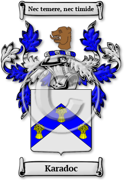 Karadoc Family Crest Download (jpg) Legacy Series - 150 DPI