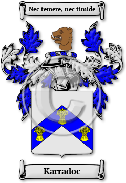 Karradoc Family Crest Download (JPG) Legacy Series - 600 DPI