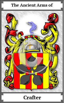 Crafter Family Crest Download (JPG)  Book Plated - 150 DPI