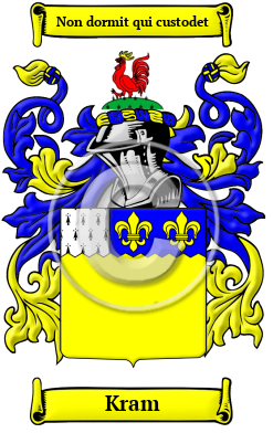 Kram Family Crest Download (JPG) Heritage Series - 600 DPI