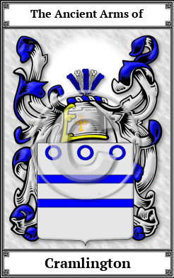 Cramlington Family Crest Download (JPG)  Book Plated - 150 DPI