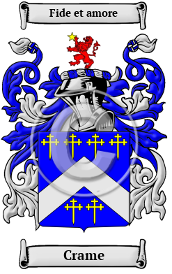Crame Family Crest Download (JPG) Heritage Series - 600 DPI