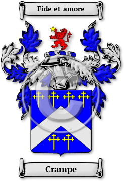 Crampe Family Crest Download (jpg) Legacy Series - 150 DPI