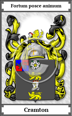 Cramton Family Crest Download (JPG)  Book Plated - 150 DPI