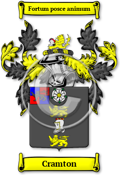 Cramton Family Crest Download (jpg) Legacy Series - 150 DPI