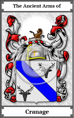 Cranage Family Crest Download (JPG)  Book Plated - 150 DPI