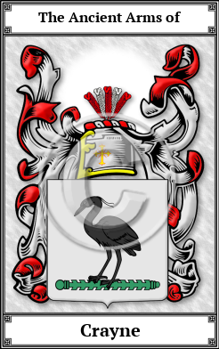 Crayne Family Crest Download (JPG)  Book Plated - 150 DPI
