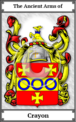 Crayon Family Crest Download (JPG)  Book Plated - 150 DPI