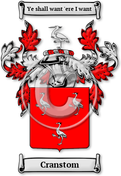 Cranstom Family Crest Download (JPG) Legacy Series - 600 DPI