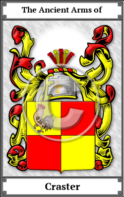 Craster Family Crest Download (JPG)  Book Plated - 150 DPI