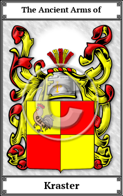 Kraster Family Crest Download (JPG) Book Plated - 600 DPI