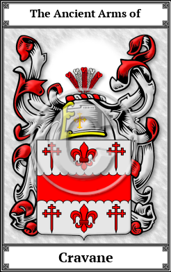 Cravane Family Crest Download (JPG) Book Plated - 600 DPI