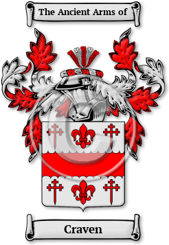 Craven Family Crest Download (jpg) Legacy Series - 150 DPI