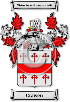 Crawen Family Crest Download (jpg) Legacy Series - 150 DPI