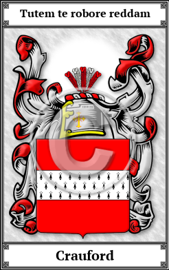 Crauford Family Crest Download (JPG)  Book Plated - 150 DPI