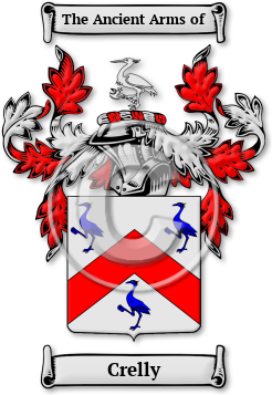 Crelly Family Crest Download (jpg) Legacy Series - 150 DPI