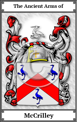 McCrilley Family Crest Download (JPG)  Book Plated - 150 DPI