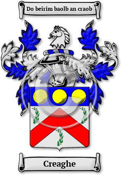 Creaghe Family Crest Download (jpg) Legacy Series - 150 DPI