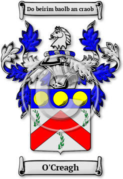 O'Creagh Family Crest Download (jpg) Legacy Series - 150 DPI