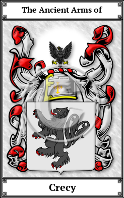 Crecy Family Crest Download (JPG) Book Plated - 600 DPI