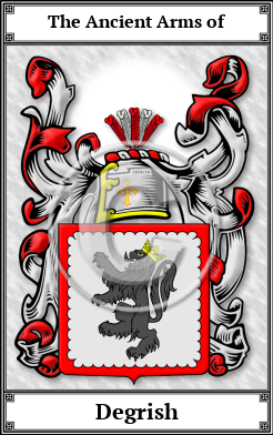 Degrish Family Crest Download (JPG) Book Plated - 600 DPI