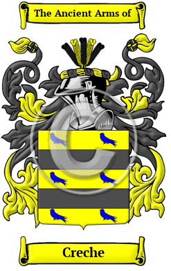 Creche Family Crest Download (jpg) Heritage Series - 150 DPI