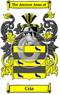 Cria Family Crest/Coat of Arms