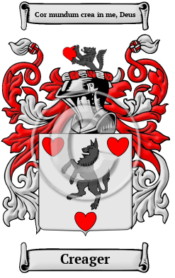 Creager Family Crest Download (JPG) Heritage Series - 600 DPI