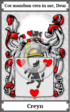 Creyn Family Crest Download (JPG)  Book Plated - 150 DPI