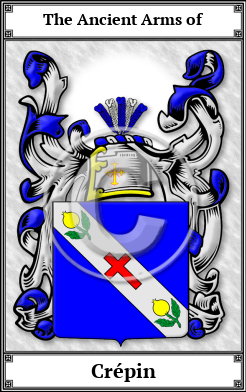Crépin Family Crest Download (JPG) Book Plated - 150 DPI