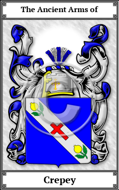 Crepey Family Crest Download (JPG) Book Plated - 600 DPI
