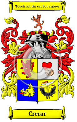Crerar Family Crest/Coat of Arms