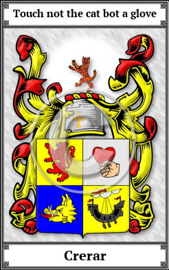 Crerar Family Crest Download (JPG) Book Plated - 600 DPI