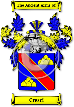 Cresci Family Crest Download (jpg) Legacy Series - 150 DPI