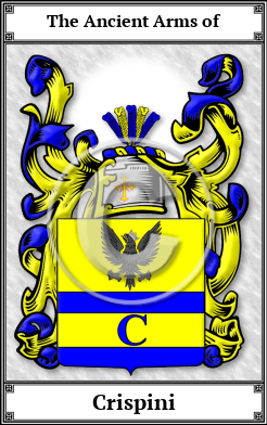 Crispini Family Crest Download (JPG)  Book Plated - 150 DPI