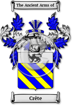 Crête Family Crest Download (jpg) Legacy Series - 150 DPI