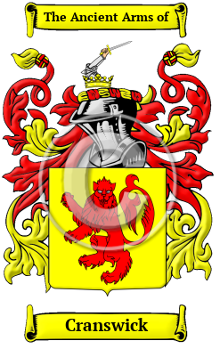 Cranswick Family Crest Download (JPG) Heritage Series - 300 DPI