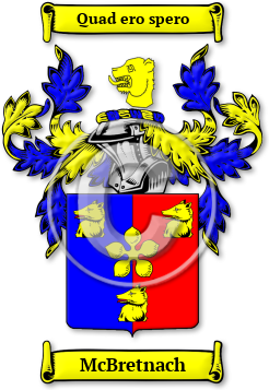 McBretnach Family Crest Download (JPG) Legacy Series - 600 DPI