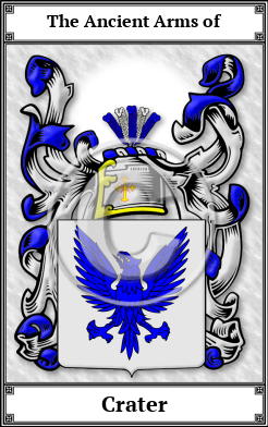 Crater Family Crest Download (JPG)  Book Plated - 150 DPI