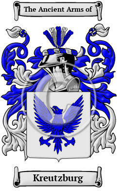 Kreutzburg Family Crest Download (JPG) Heritage Series - 600 DPI
