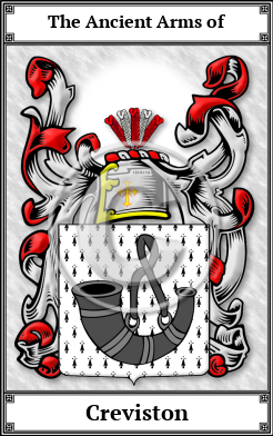 Creviston Family Crest Download (JPG)  Book Plated - 150 DPI