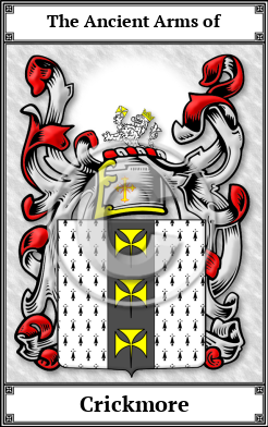 Crickmore Family Crest Download (JPG)  Book Plated - 150 DPI