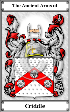 Criddle Family Crest Download (JPG)  Book Plated - 150 DPI