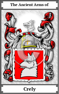 Crely Family Crest Download (JPG)  Book Plated - 150 DPI