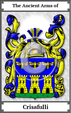 Crisafulli Family Crest Download (JPG)  Book Plated - 150 DPI