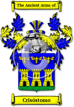 Crisóstomo Family Crest Download (JPG) Legacy Series - 600 DPI
